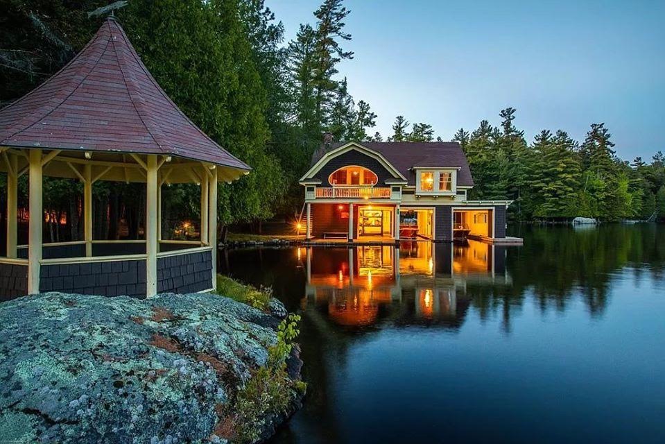 1898 Lake House In Saranac Lake New York Captivating Houses