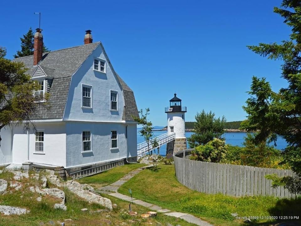 1907 Historic Lightkeepers House For Sale In Isle Au Haut Maine