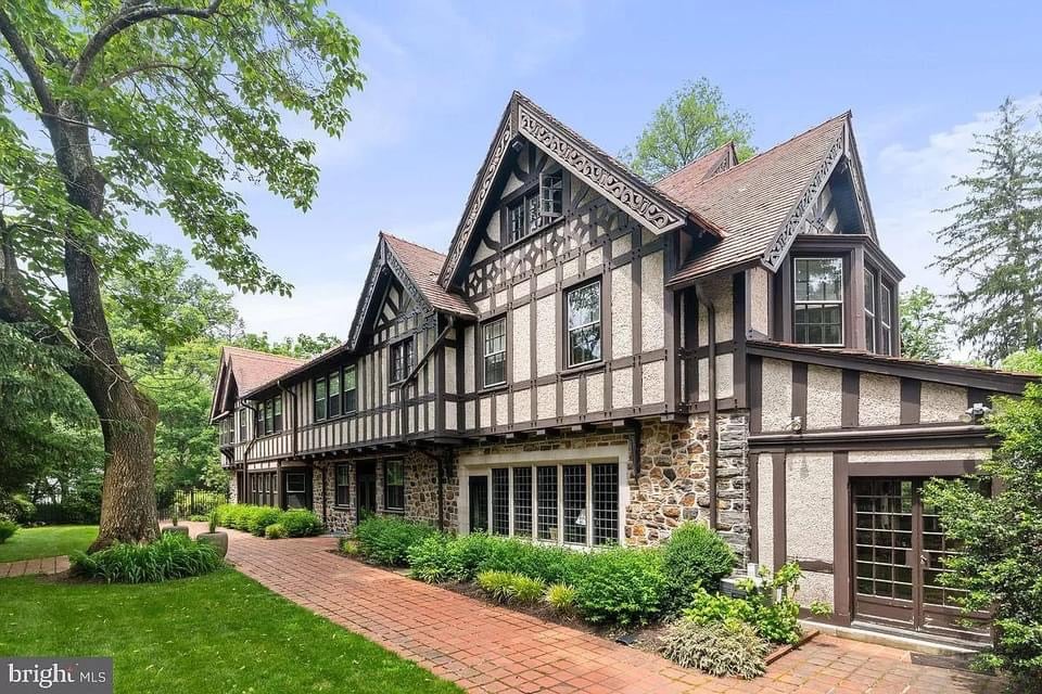 1912 Tudor Revival For Sale In Bryn Mawr Pennsylvania — Captivating Houses