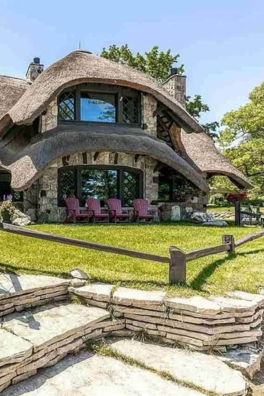 1918 The Thatch House For Sale In Charlevoix Michigan